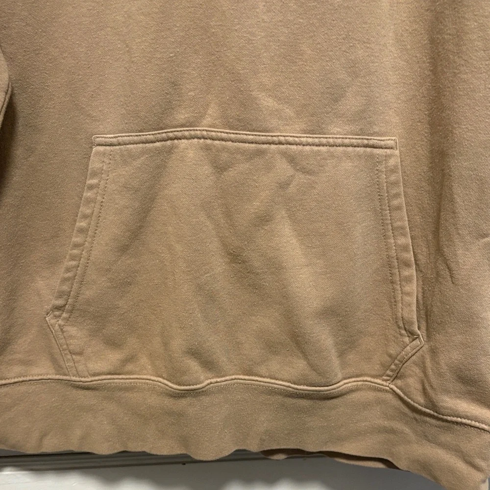 The North Face Tan Brown Hoodie with Bear Graphic Large